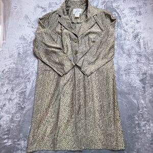 Vtg Lois Snyder Dani Max Blazer Womens 18 Faux Snakeskin Jacket Duster Mob Wife